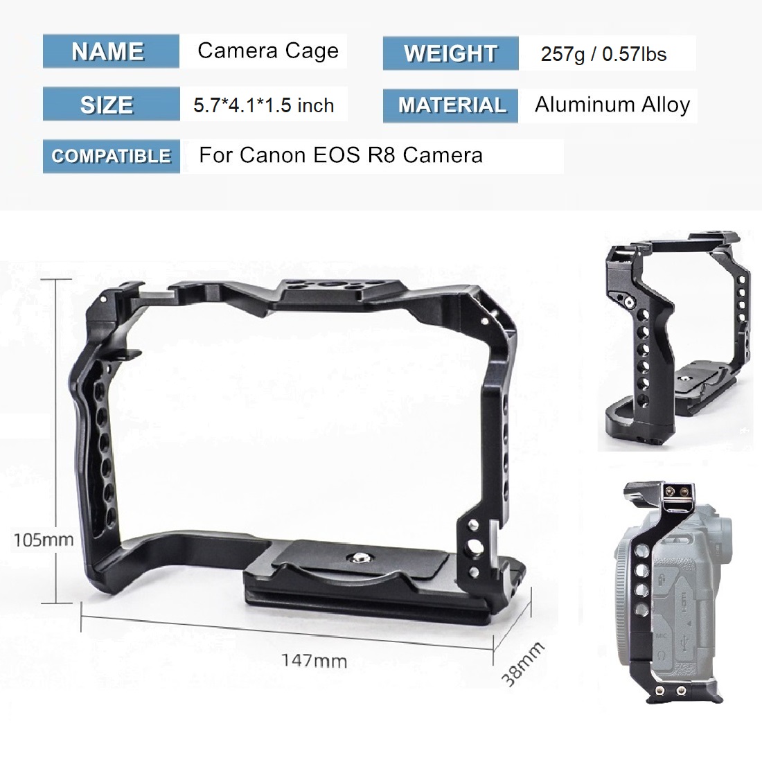 Schutzrahmen-Kamerakäfig für C – Canon Camera Eos R8 Bewertung und Preis